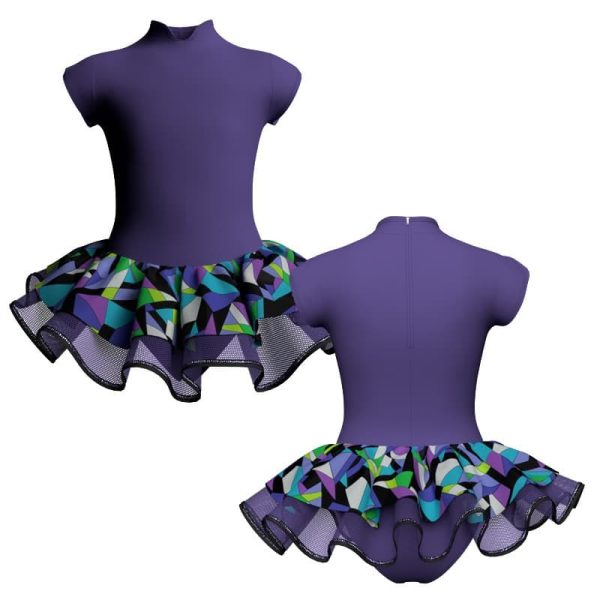 tutu danza maniche aletta con copritulle fantasy tuc260167