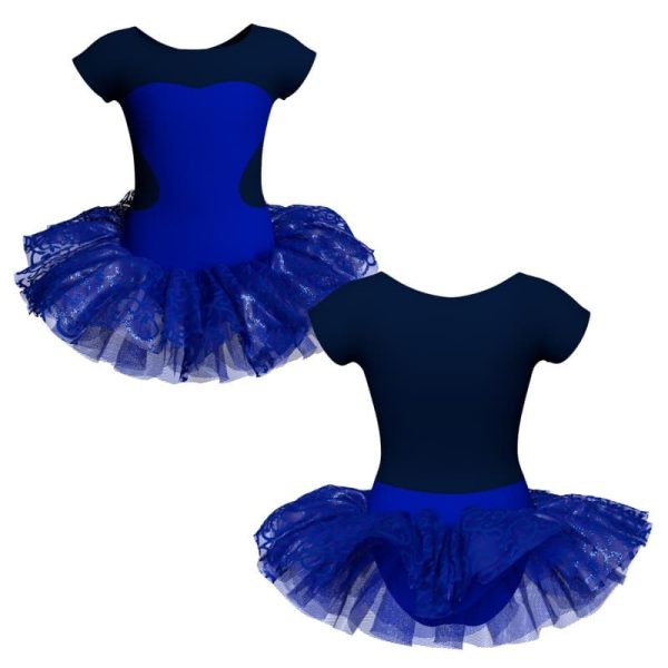 tutu danza maniche aletta con copritulle tua1001451