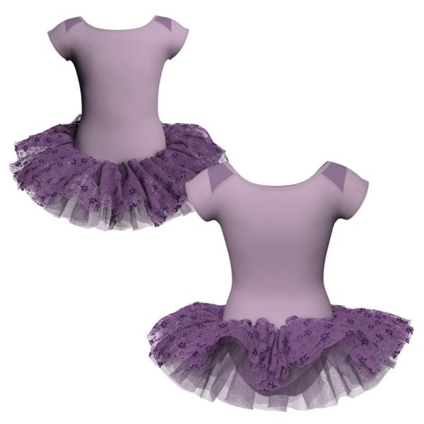 tutu danza maniche aletta con copritulle tua100434