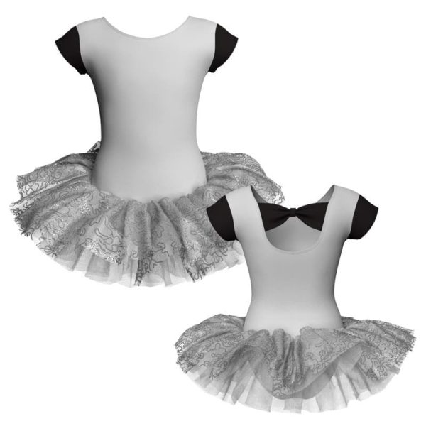 tutu danza maniche aletta con copritulle tua210t