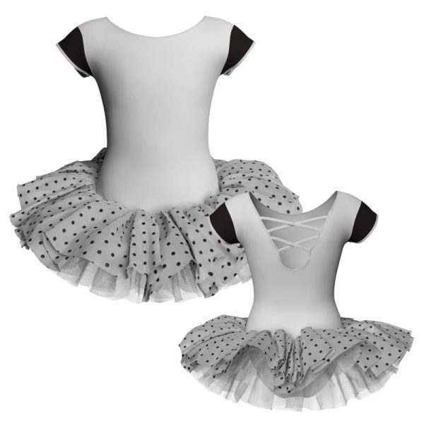 tutu danza maniche aletta con copritulle tua216t