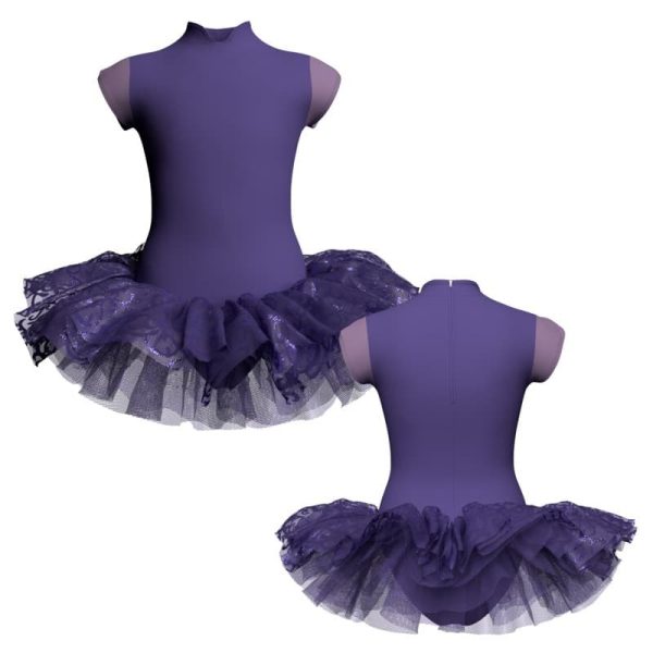 tutu danza maniche aletta con copritulle tua2601