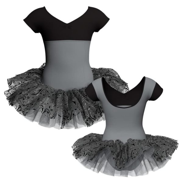 tutu danza maniche aletta con copritulle tua501123