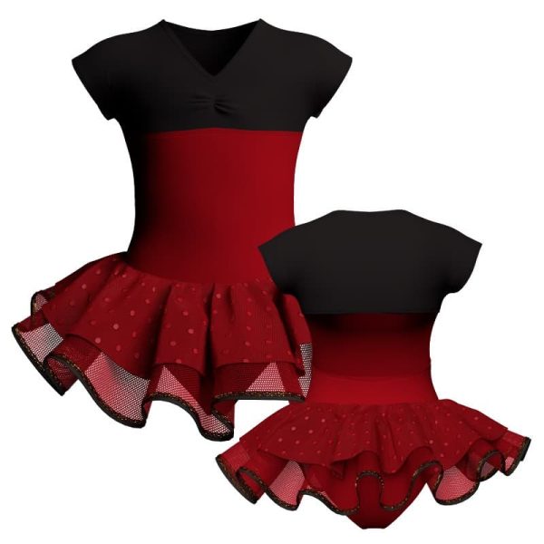 tutu danza maniche aletta con inserto sk1001lcs12211