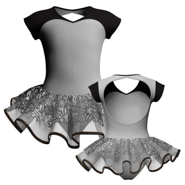 tutu danza maniche aletta con inserto sk1001lcs126ss44