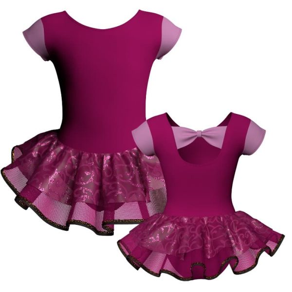 tutu danza maniche aletta con inserto sk1001lcs210t88