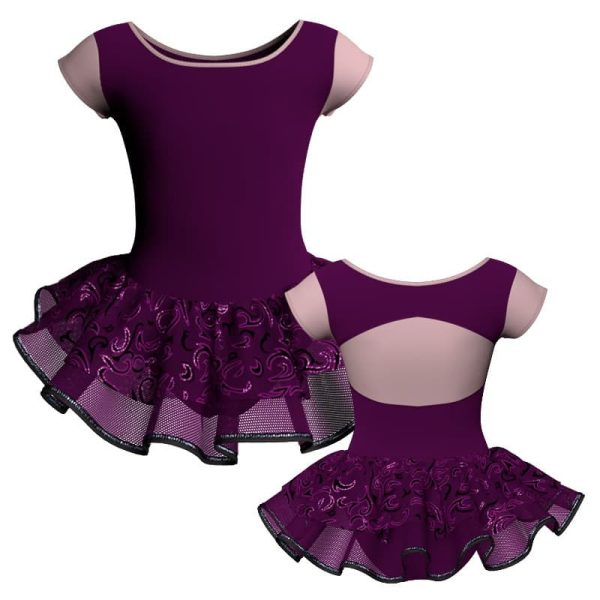 tutu danza maniche aletta con inserto sk1001lcs211t55