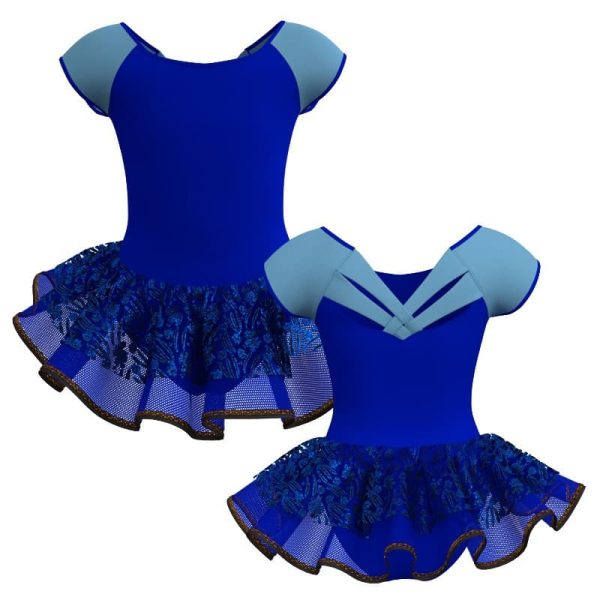 tutu danza maniche aletta con inserto sk1001lcs212