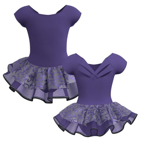 tutu danza maniche aletta con inserto sk1001lcs212345