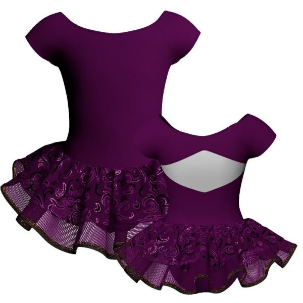 tutu danza maniche aletta con inserto sk1001lcs24077