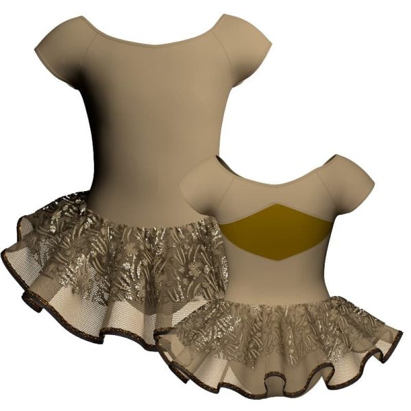 tutu danza maniche aletta con inserto sk1001lcs240888