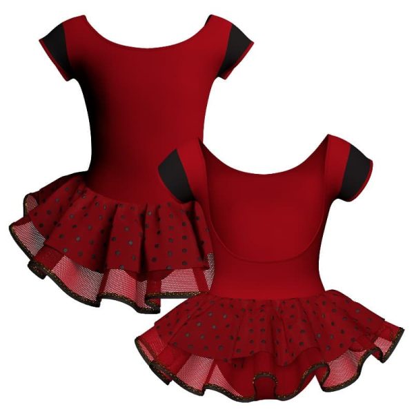 tutu danza maniche aletta con inserto sk1001lcs414t221