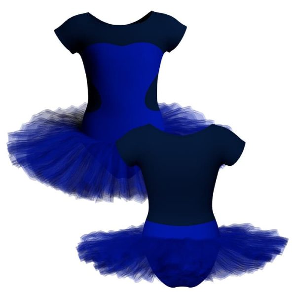 tutu danza maniche aletta con inserto tuq1001