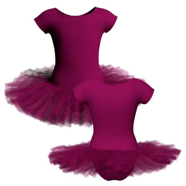 tutu danza maniche aletta con inserto tuq100122