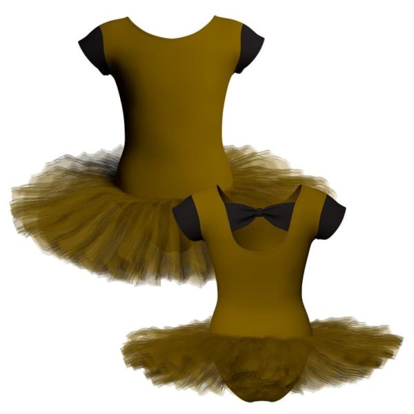 tutu danza maniche aletta con inserto tuq210t11