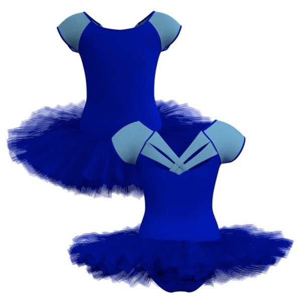 tutu danza maniche aletta con inserto tuq21222