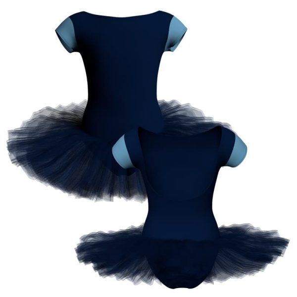 tutu danza maniche aletta con inserto tuq3005t