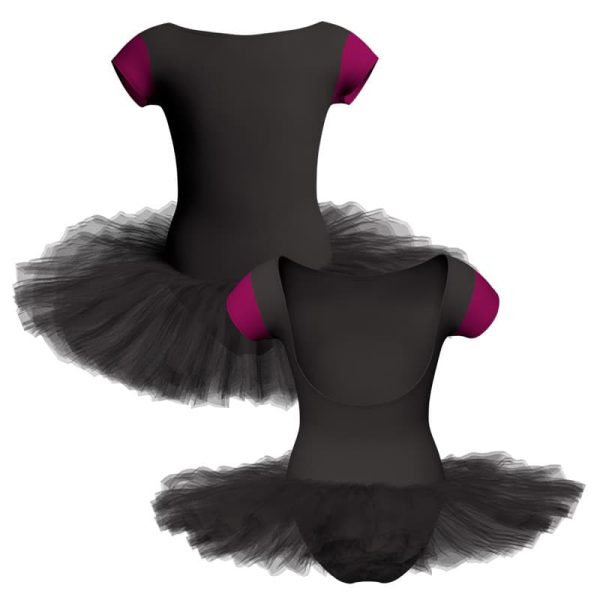 tutu danza maniche aletta con inserto tuq3005t11