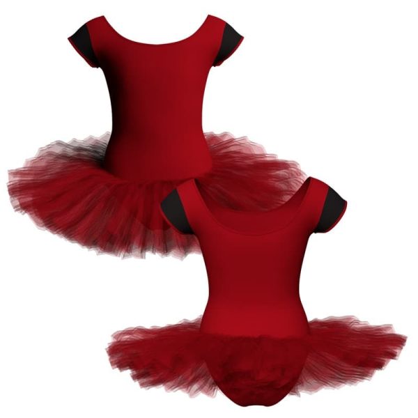 tutu danza maniche aletta con inserto tuq408t