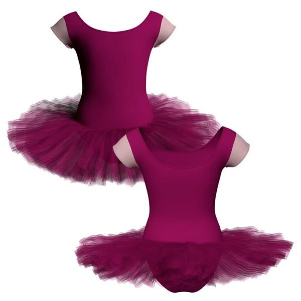 tutu danza maniche aletta con inserto tuq408t11