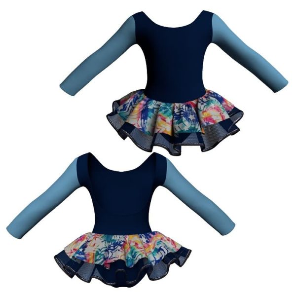 tutu danza maniche lunghe con copritulle fantasy tuc411t67 copia