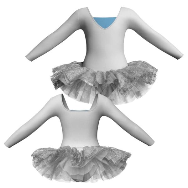 tutu danza maniche lunghe con copritulle tua253234