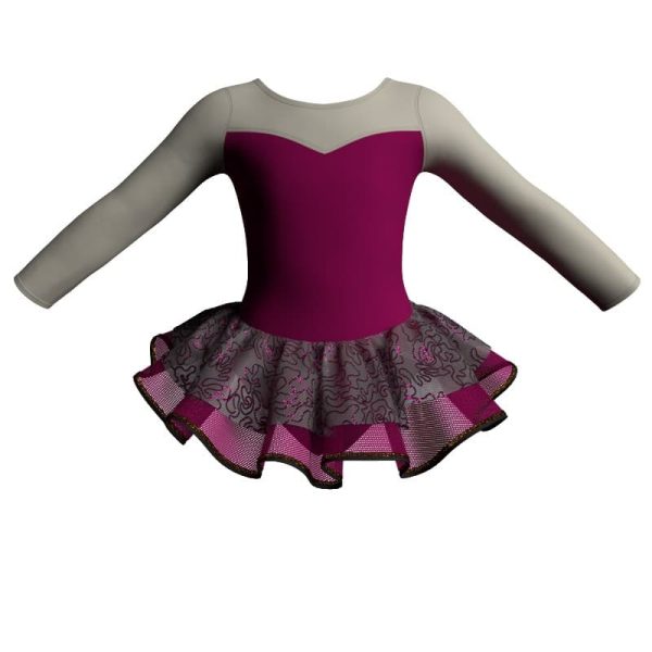 tutu danza maniche lunghe con inserto sk1001lcs1019222