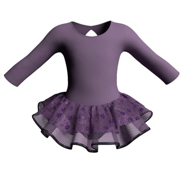 tutu danza maniche lunghe con inserto sk1001lcs10267