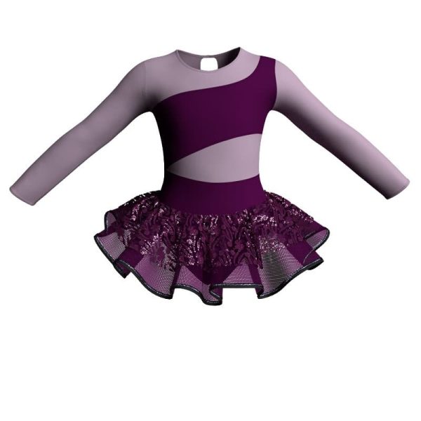 tutu danza maniche lunghe con inserto sk1001lcs1081234