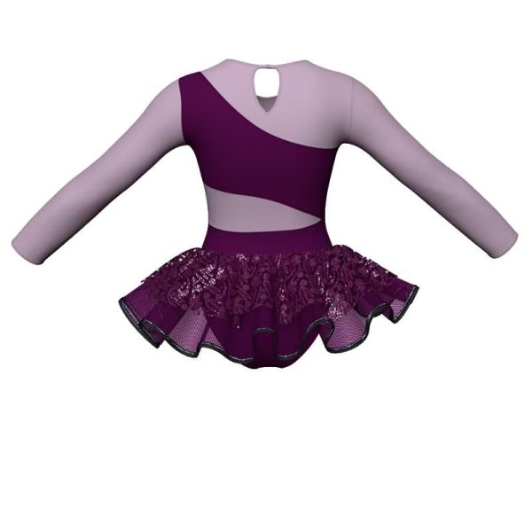 tutu danza maniche lunghe con inserto sk1001lcs108876