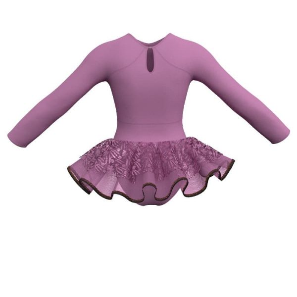 tutu danza maniche lunghe con inserto sk1001lcs113123