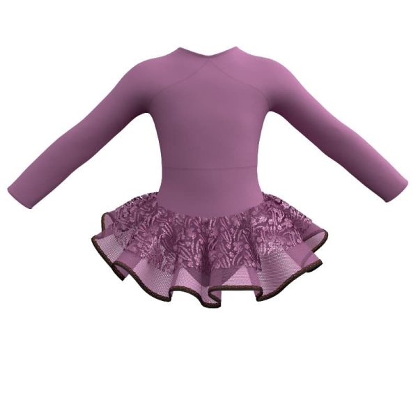 tutu danza maniche lunghe con inserto sk1001lcs11433