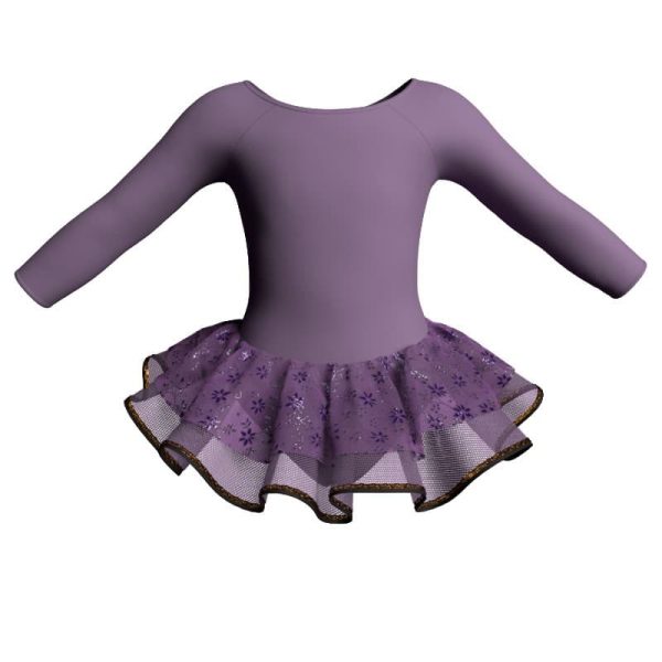 tutu danza maniche lunghe con inserto sk1001lcs205