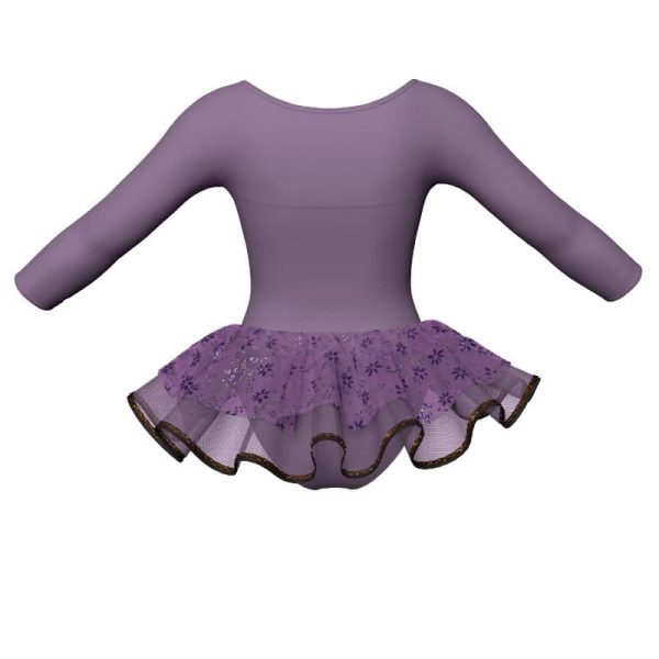 tutu danza maniche lunghe con inserto sk1001lcs20512