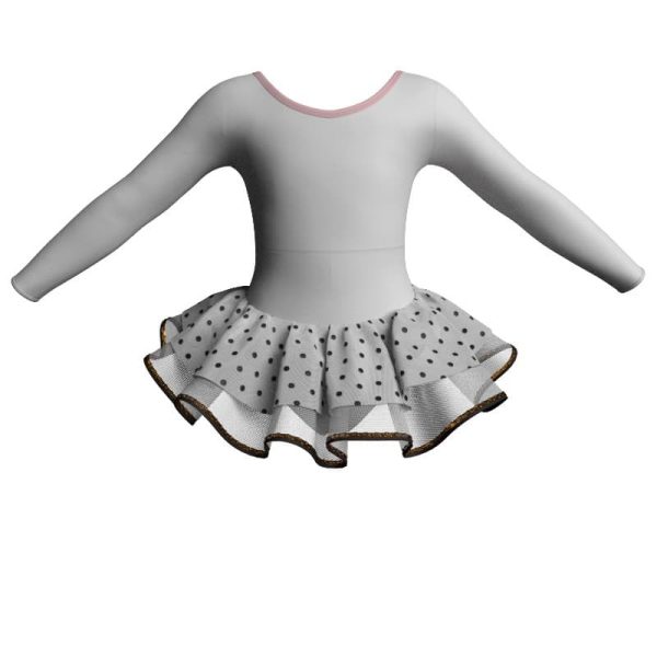 tutu danza maniche lunghe con inserto sk1001lcs22856