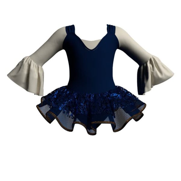 tutu danza maniche lunghe con inserto sk1001lcs2508098