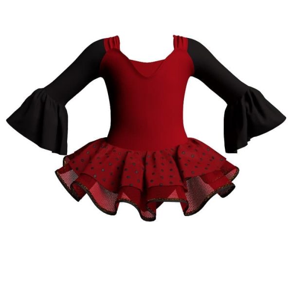 tutu danza maniche lunghe con inserto sk1001lcs2508234