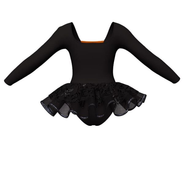 tutu danza maniche lunghe con inserto sk1001lcs25325555