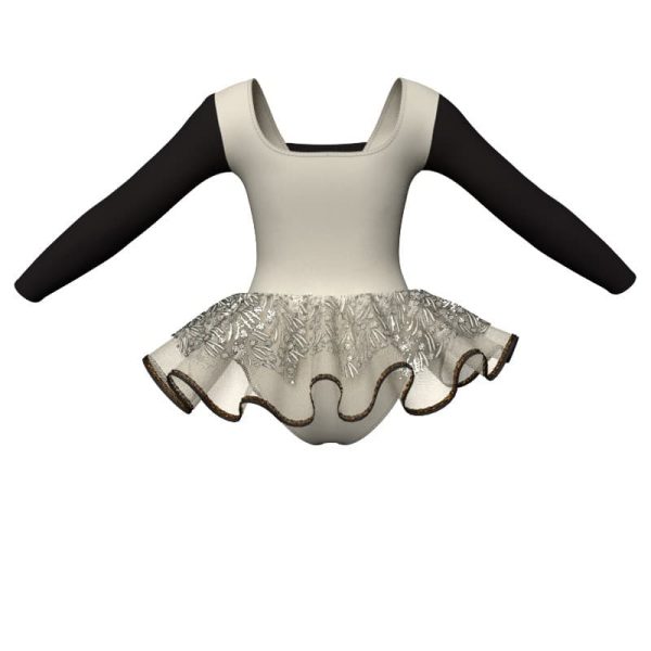 tutu danza maniche lunghe con inserto sk1001lcs2532t1