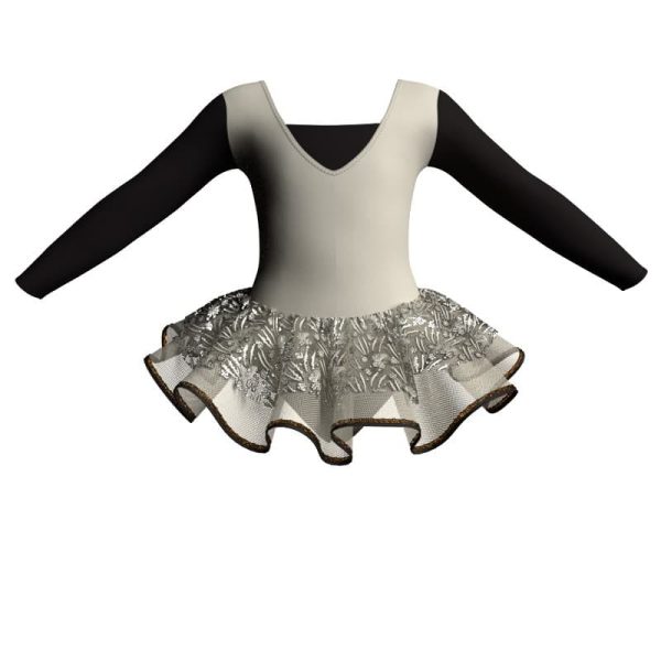 tutu danza maniche lunghe con inserto sk1001lcs2532t77 1