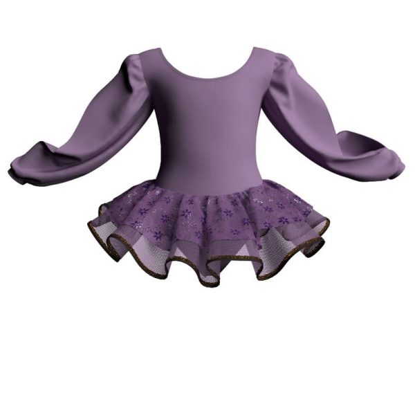 tutu danza maniche lunghe con inserto sk1001lcs2633134