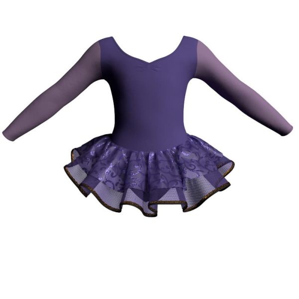 tutu danza maniche lunghe con inserto sk1001lcs3004t11