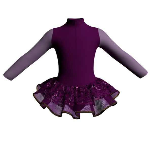 tutu danza maniche lunghe con inserto sk1001lcs3095t123