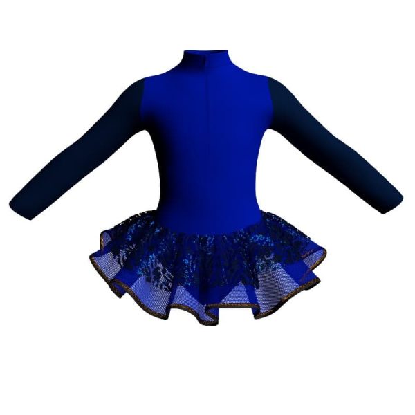 tutu danza maniche lunghe con inserto sk1001lcs3095t125