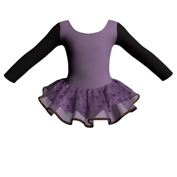 tutu danza maniche lunghe con inserto sk1001lcs405t33