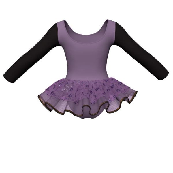 tutu danza maniche lunghe con inserto sk1001lcs405t777