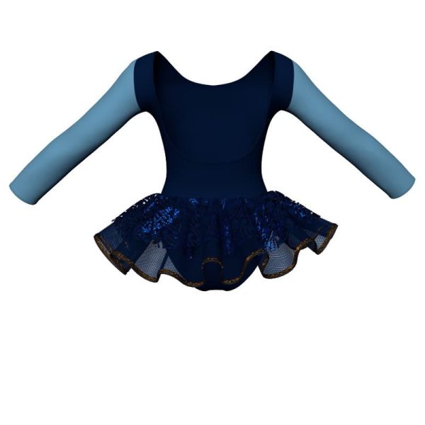 tutu danza maniche lunghe con inserto sk1001lcs411t1111