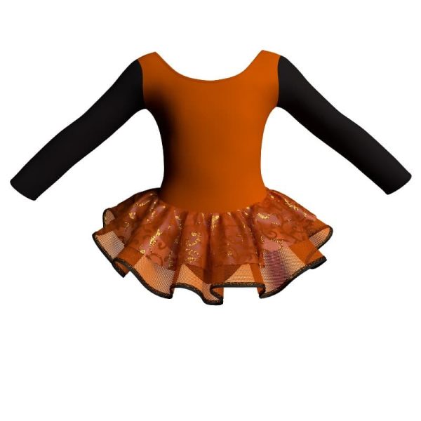 tutu danza maniche lunghe con inserto sk1001lcs411t88