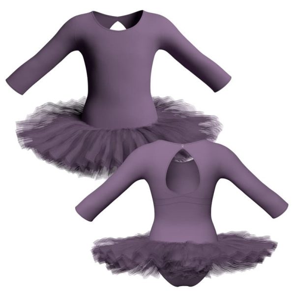 tutu danza maniche lunghe con inserto tuq10222