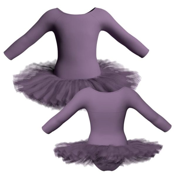 tutu danza maniche lunghe con inserto tuq20522